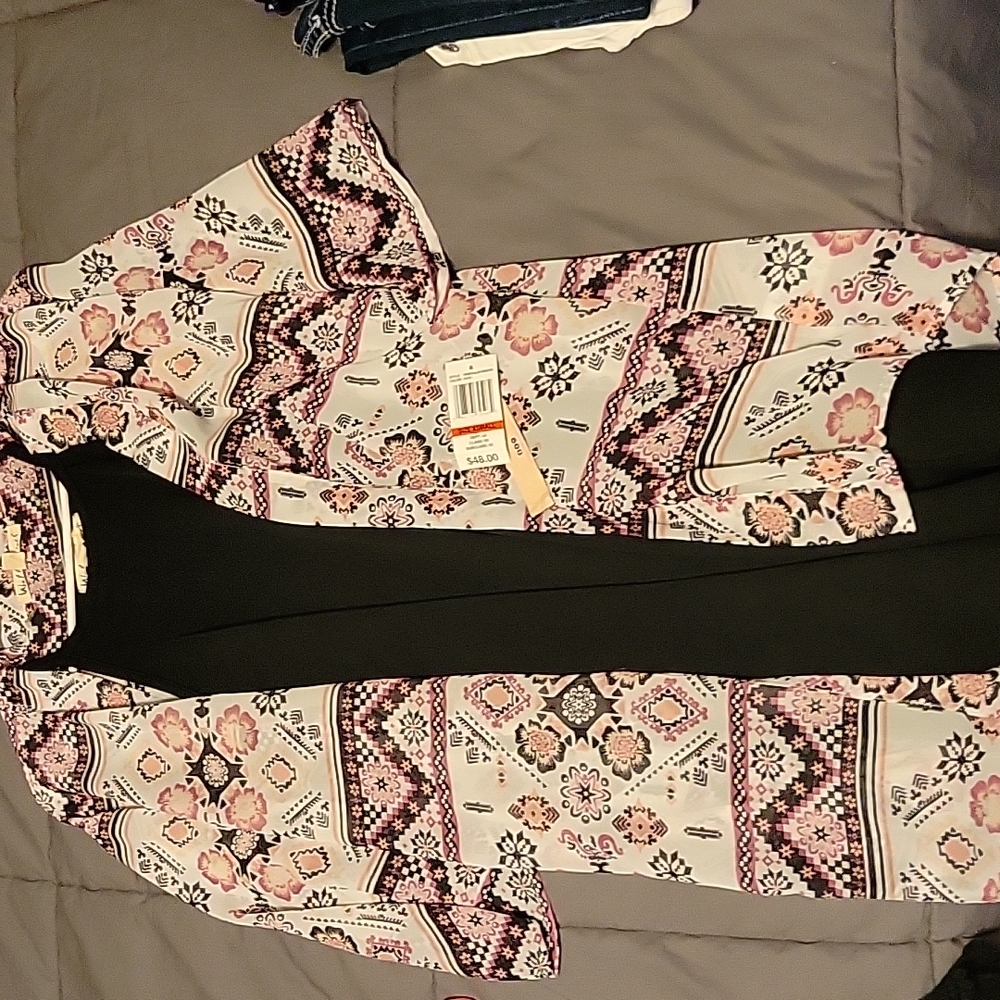 Dress with kimono